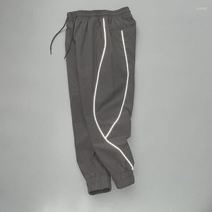 Men's Pants Reflective Coating Machine-Powered Mesh Lining Leisure Cargo