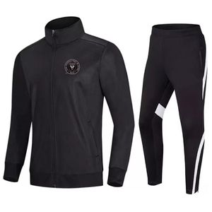 Inter Miami CF Herren-Trainingsanzüge, Fußballbekleidung, Uniform, Fußballjacke, Sportbekleidung, schnell trocknend, Sporttraining, Laufen, Basketball, w286g