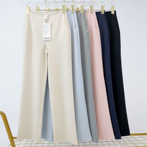 LL Autumn and winter Women Yoga lu align High waist and slim suit pants are slim, wrinkle-resistant and hip-lifting elastic casual pants with tags