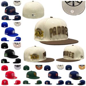 Wholesale Baseball Cap Team Fitted hats Adjustable baskball Caps mens hat Embroidery Adult Flat Peak For Men Women Full Closed 7-8