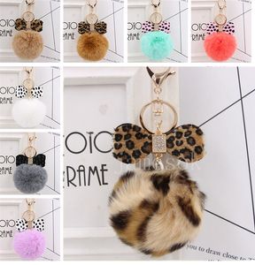 8cm Pom Pom Poms Schlüsselbund Party Geschenk Strass Bug Kaninchen Pelzkugel Auto Schlüsselkette Pompom Plüsch Keyrings De829