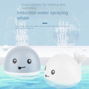 Bath Toys Baby Light Up Bath Tub Toys Whale Water Sprinkler Pool Toys For Toddlers Spädbarn Whale Water Sprinkler Pool Water Toys 231204