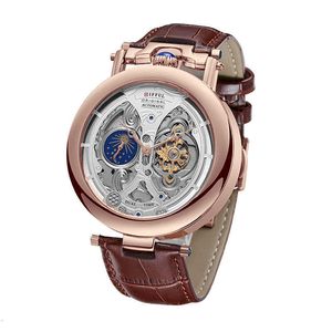 Montre de créateur montres marque hommes fond creux véritable Tourbillon étanche entièrement automatique mécanique