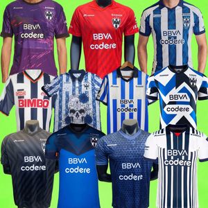 23/24 Monterrey Soccer Jerseys 2023 2024 R.Funes Mori M.Meza J.Campbell Football Shirts D.Vergara 02 03 Fans Player Version 2002 2003 Special Edition Retro Day of the Dead de döda