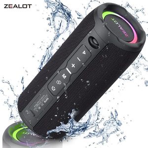 컴퓨터 SERS Zealot S49Pro 휴대용 ​​Bluetooth SER 20W IPX6 방수 강력한 사운드 박스베이스 부스트 듀얼 페어링 True Wireless 231204