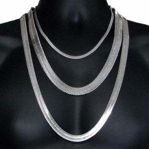 Mens Hip Hop Herringbone Gold Chain 75 1 1 0 2CM Silverguld Färg Färgbenkedjan Uttalande Halsband Högkvalitativa smycken252m