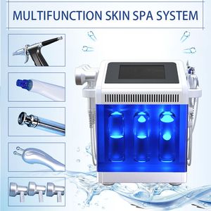 Massagesalong Använd 7 i 1 bubbla Microdermabrasion Hydro Syre Skin Fuktande porrengöring Maskin foton LED-hudblekning Anti-rynka dermabrasion salong