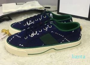 Sneakers basse da uomo in cotone elasticizzato con suola in gomma con nastro Web verde e rosso Italia