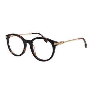 Armações de óculos de sol ópticos da moda para mulheres e homens 0368 estilo redondo simples em design pode fazer óculos retrô de vidro prescrito óculos cáqui lente transparente com logotipo