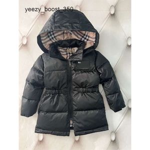 z kapturem burberyty luksus designer puffer biały płaszcz kaczka na pikowane płaszcze zimowe ciepłe kratę dziewczęta chłopcy unisex z kapturem kurtka dzieci wiatroodporne liniowca BA 7fxt