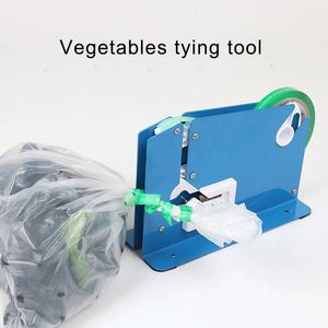 Matlagringsorganisation Ställer in stormarknad Seating Machine Plastic Pave Tape Bundle Up Tying Tool Bulk Väg SEALER Kitchen Clip 231216