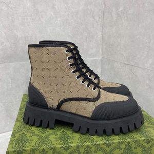 Topp designer stövlar snörning stövlar högkvalitativa män kvinnor stövlar halv boot klassiska stil skor vinter höst snö stövlar nylon duk ankel boot 002