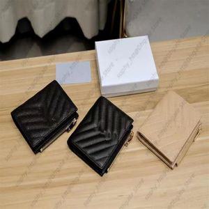 Designer Wallet Mens Womens wallets bifold with zipper Coin Pocket Short style Card holder slot purse real leather mens leather ca266N