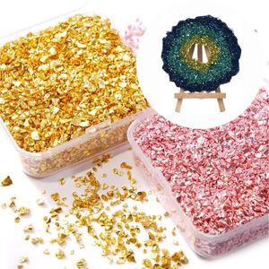 Klistermärken dekaler 80gbox nagel dekaler glas metall krossad sten diy bordsmönster fyllning dekorativ glitter kristall för hantverk paljetter 231204