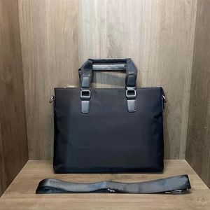 4 Styles Men's Portcasce Shoulder Business Bag Casual Messenger Handväskor Nylon Retro Travel Väskor Svart och Blue HQP262272U