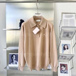 Womens Sweaters for Women Clothing Long Sleeved Polo Neck Fashion Shirt Retro Slim Fit Soft Comfort Warm Top Designer Sweater Woman Autumn Jumper
