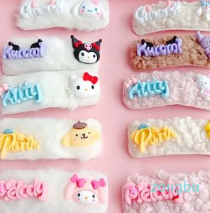 Big Plush Hair Claw Korean Women Girls Plastic Cartoon Kuromi Hair Clips Headwear Hairpin Crab Barrette Fashion Hair Accessories Ornament