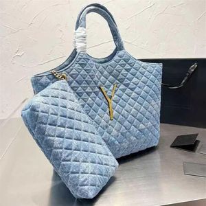 Designers textura acolchoada Tote Bag Fashion ICare Maxi Leather Shopping Bolsa Multifuncional bolsa feminina com pequena carteira240z