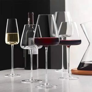 Wine Glasses Handmade Crystal Wine Glass Ultrathin Goblet Creative Cocktail Glasses for Party Bar Cup Restaurant Wedding Drinkware 231205