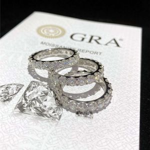 Spot hurt hurtowy nowy srebrny pierścionek S925 Pełny diament