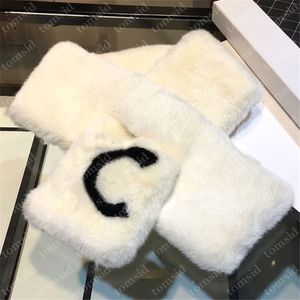 Warm Fur Designer Scarf For Women Echarpe Mens Luxury Scarves Double Letters Winter Soft Cashmere Scarfs 5 Colors Echarpe Luxe Tomsid