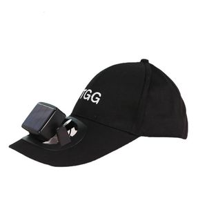 Бейсбольные кепки Мужчины Женщины Шляпа Солнечная энергия USB Зарядка Вентилятор КепкаБейсбольные кепки с охлаждающим вентилятором Защита от солнца Повседневная уличная 231204