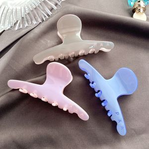 Designer Brand Morandi Color Hair Clip High Quality Shark Hair Clamp France Simple Design Daily Hair Jewelry Charm Girl Face Washing Makeup Hair Clip