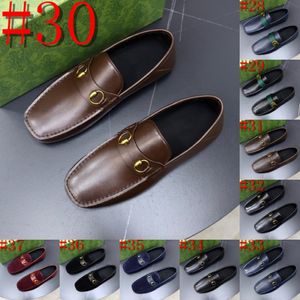 37Model zamszowe skórzane buty Oxfords dla mężczyzn mokasyny swobodny poślizg na luksusowych mężczyzn designer dress buty biurowe buty weselne buty Man Moccasins