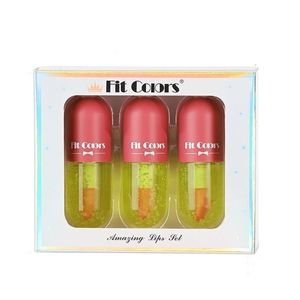 Fit Colors Mini Capsule Lip Gloss Idratante Idratante Trasparente Cambia colore Olio per lucidalabbra proiettile