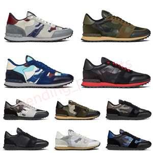 valentino rockrunner camo Luxurys Designer Brand Platform Casual Shoes Black White Green Orange Multi-Color 【code ：L】 Mens Women Trainers Runners