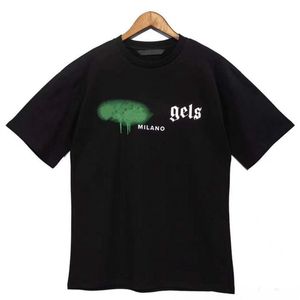 Luxus-Designer-T-Shirt für Männer, Tide Sprayed Streetwear-Damen-T-Shirts, Buchstaben-Baumwolle, Damen-Herren-Shirts