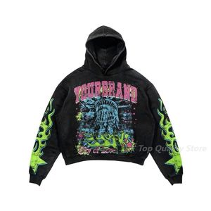 Männer Hoodies Sweatshirts Harajuku Streetwear Hoodies Frauen Übergroße Brief Druck Tops Trainingsanzug Männer Paare Sweatshirt Goth Y2k Kleidung Männer Kleidung 231205