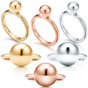 Kinesiska lyxmärke Boll Designer Band Rings for Women S925 Sterling Silver Classic Anillos Nail Finger Fine Love Ring Smycken
