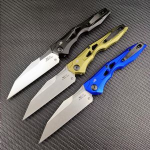 Knivar 7650 Auto 13 Launch Folding Hunting Blade CPM-154 Wharncliffe Tvåfärgad självaluminium Taktisk handtag Knivförsvar Pocket EDC 7 Exre