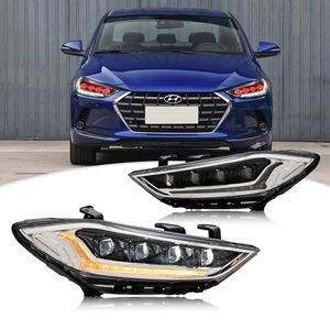 LED-strålkastare för 2017-2019 Hyundai Elantra Sequential Front Lamps Assembly