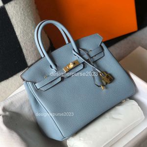 Сумки 2024 Lady Casual Birkkins Tote Lady Classic Bag Designer First Layer Women's Women's Leathers Mipe Sidbag One Plound Mudbs Npse