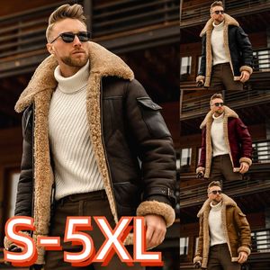 Parka da uomo in piumino invernale da uomo solido giacca a motore manica lunga cerniera spessa cappotto dritto allentato colletto a giro grande streetwear abbigliamento maschile 231206