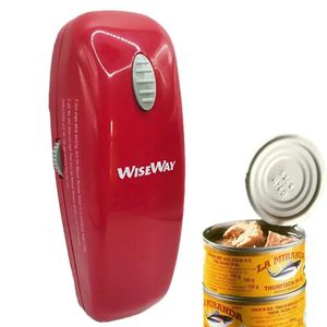 Açıcılar Electric Can Opener Auter Occantic Bottle Basit Kupa Teneke Basit Bir Düğme Mutfak Elleri Ücretsiz 231205