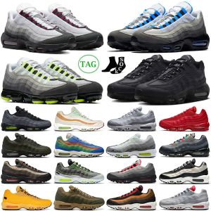 OG 95 Running Shoes Men Women 95s Crystal Blue Dark Beetroot Triple Black White Neon Solar Red Midnight Navy Grey NYC Taxi Mens Trainers Outdoor Sneakers