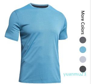 LL Outdoor Shirt Mens Quick Dry Sweat-wicking Short Top Men Wrokout Short Sleeve