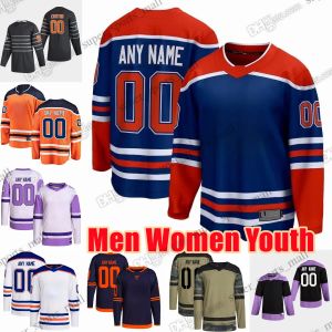 Personalizado S-6XL Filme College Hockey usa Jersey Wayne Gretzky Connor McDavid Leon Draisaitl Ryan Nugent-Hopkins Darnell Enfermeira Nick Bjugstad B