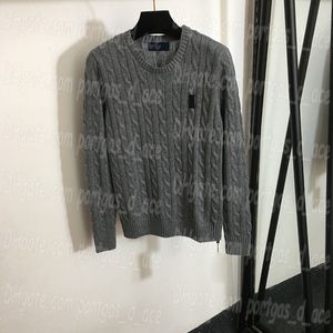 Haftowane przez klatki piersiowe Sweter Sweter Tops Luksusowy projektant długoterminowych swetry Elegancki skoczek pullover