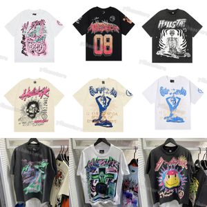 Homens camisetas 2023 Hellstar camisa de manga curta tee mulheres de alta qualidade streetwear hip hop moda camiseta rapper lavado cinza preto pesado artesanato hellstar tees