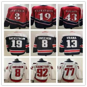 리버스 2020-21 레트로 Alex Ovechkin Jersey Henrik Lundqvist Nickla Backstrom Tom Wilson T.J.OSHIE JOHN CARLSON KUZNETSOV 하키 유니폼 S