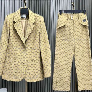 Women's designer blazer jacket coat Clothing double letters G spring autumn new released top pant