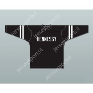 MAGLIA DA HOCKEY NERA HELL ON EARTH 96 HENNESSY NUOVA Cucitura superiore S-M-L-XL-XXL-3XL-4XL-5XL-6XL