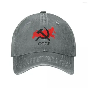 Cappellini da baseball Hip Hop Wash URSS CCCP Flag Berretto da baseball Uomo Donna Primavera Autunno Cappelli da cowboy Russia Esercito Militare