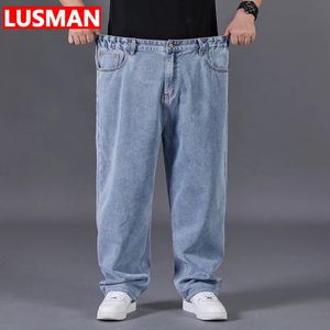 Женские джинсы Pantalones Vaqueros Hombre размера плюс для мужчин, широкие брюки 30, 50, свободные длинные брюки, мешковатые 231205