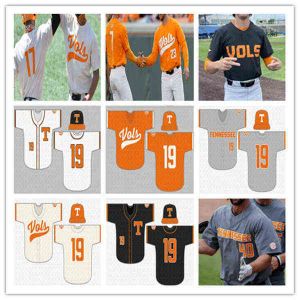 Wears Wears College Custom Baseball Tennessee Volunteers Vols College Baseball Jersey Mark McLaughlin Zander Sechrist Drew Gilbert Moore Cor Cor