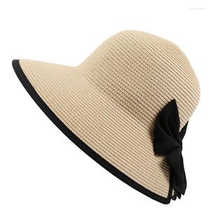 Bandanas Wide-brimmed Hat Large Beach Panama Women's Straw UV Protection Foldable Sun Holiday Outdoor Sport